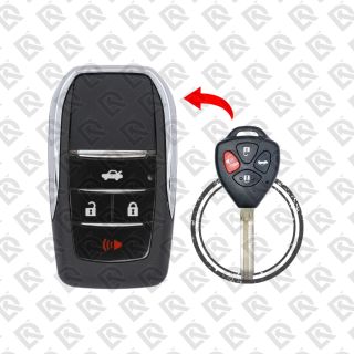 2006 - 2015 TOYOTA REOMTE KEY SHELL MODIFY - 4BUTTONS -AFTERMARKET