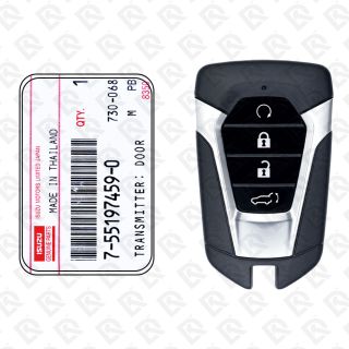 2021 - 2024 ISUZU MU-X SMART KEY - 4BUTTONS - 433MHZ - 7-55197459-0 ORIGINAL
