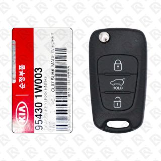 2012 - 2013 KIA RIO REMOTE HEAD FLIP KEY - 3BUTTONS - 433MHZ - 95430-1W002 ORIGINAL