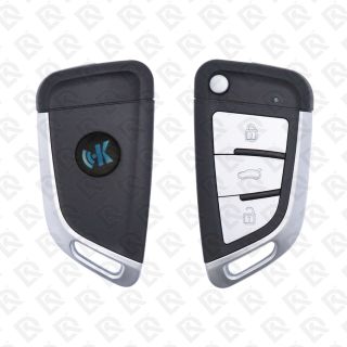 KEYDIY KD FLIP REMOTE KEY - 3BUTTONS - BMW STYLE - B29-METAL