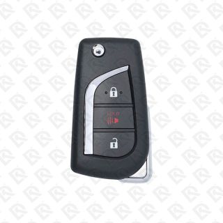 2019 - 2022 Toyota RAV4 REMOTE HEAD FLIP KEY 3BUTTONS - 89070-0R300 - GQ4-73T USED