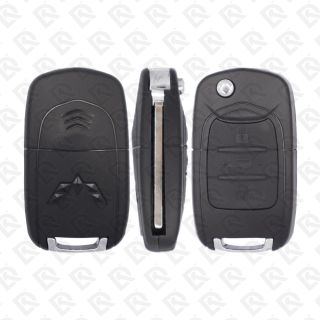 WULING AND CHEVROLET REMOTE HEAD FLIP KEY SHELL 3BUTTONS - AFTERMARKET