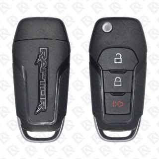 2017 - 2022 FORD F-150 RAPTOR REMOTE HEAD FLIP KEY 3BUTTONS 315MHZ 49CHIP - ORGINAL W/B