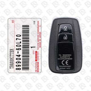 2018 - 2020 TOYOTA PRADO SMART KEY 2BUTTONS 433MHZ 89904-60L70 - ORIGINAL