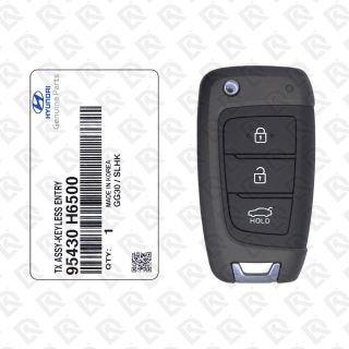 2018 - 2019 HYUNDAI ACCENT REMOTE HEAD FLIP KEY - 3BUTTONS - 434MHZ - 95430-H6500 ORIGINAL