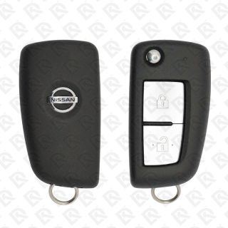 2015 - 2021 NISSAN X-TRIAL REMOTE HEAD FLIP KEY - 2BUTTONS - 433MHZ - H0561-4CA0B ORIGINAL W/B