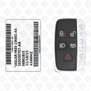 2014 - 2020 JAGUAR SMART KEY - 5BUTTONS - 433MHZ - HK83-15K601-AA ORGINAL