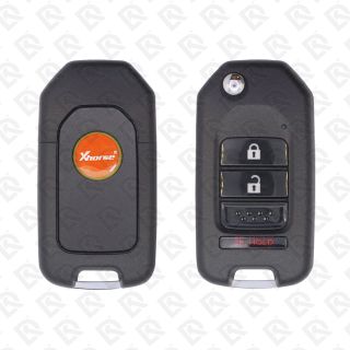 XHORSE REMOTE HEAD FLIP KEY WIRE UNIVERSAL 3BUTTONS HONDA STYLE - XKHO02EN