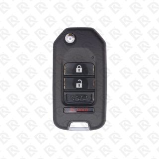 XHORSE REMOTE HEAD FLIP KEY WIRE UNIVERSAL 3BUTTONS HONDA STYLE - XKHO02EN