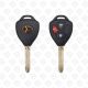 XHORSE REMOTE HEAD KEY WIRE UNIVERSAL 3BUTTONS TOYOTA STYLE - XKTO04EN