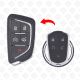 CADILLAC SMART KEY SHELL MODIFY OLD TO NEW TYPE 5BUTTONS - AFTERMARKET