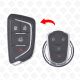 CADILLAC SMART KEY SHELL MODIFY OLD TO NEW TYPE 4BUTTONS - AFTERMARKET