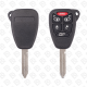 CHRYSLER JEEP DODGE REMOTE HEAD KEY SHELL 5+1BUTTONS SMALL Y159 BLADE - AFTERMARKET