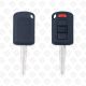 2010 - 2019 MITSUBISHI REMOTE HEAD KEY SHELL 2+1BUTTONS MIT11R  AFTER MARKET