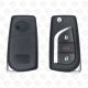 TOYOTA REMOTE HEAD FLIP KEY SHELL TOY48 BLADE 3 BUTTONS - AFTERMARKET