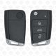 VW MQB 2016-2019 Flip Proximity Remote Key 433MHz 3 Buttons HU162 Blade 5G6 959 752 AB  Aftermarket