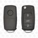 2012 - 2018 VOLKSWAGEN REMOTE HEAD FLIP KEY MQB 48CHIP WITH COMFORT ACCESS 3BUTTONS - 433 MHZ AFTERMARKET