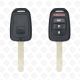 2016 - 2020 HONDA ACCORD CIVIC REMOTE HEAD KEY - 4BUTTONS - 433MHZ - 35118-T2A-A60 AFTERMARKET