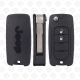 JEEP REMOTE HEAD FLIP KEY SHELL 2BUTTONS SIP22 BLADE - AFTERMARKET