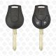 NISSAN INDIAN REMOTE HEAD KEY SHELL - 2BUTTON AFTERMARKET