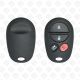 TOYOTA REMOTE SHELL 4BUTTONS - AFTERMARKET