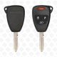 2007-2016 JEEP WRANGLER REMOTE KEY - 3+1 SMALL BUTTONS - 315MHZ - AFTERMARKET