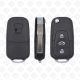 ROEWE REMOTE HEAD FLIP KEY SHELL 3BUTTONS - AFTERMARKET