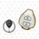 2008 - 2013 TOYOTA REMOTE TPU SHELL 2BUTTONS  -  WHITE GOLD
