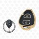 2008 - 2013 TOYOTA REMOTE TPU SHELL 2BUTTONS  -  BLACK GOLD