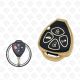 2008 - 2013 TOYOTA REMOTE TPU SHELL 4BUTTONS  -  BLACK GOLD