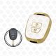 2014 - 2016 TOYOTA REMOTE TPU SHELL 2BUTTONS  -  WHITE GOLD