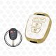 2014 - 2016 TOYOTA REMOTE TPU SHELL 4BUTTONS  -  WHITE GOLD