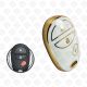 2005 - 2018 TOYOTA REMOTE TPU SHELL 3BUTTONS  -  WHITE GOLD
