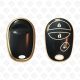 2005 - 2018 TOYOTA REMOTE TPU SHELL 3BUTTONS  -  BLACK GOLD