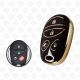 2005 - 2018 TOYOTA REMOTE TPU SHELL 4BUTTONS  -  BLACK GOLD