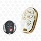 2005 - 2018 TOYOTA REMOTE TPU SHELL 5BUTTONS  -  WHITE GOLD