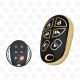 2005 - 2018 TOYOTA REMOTE TPU SHELL 6BUTTONS  -  BLACK GOLD