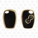 RENAULT REMOTE TPU SHELL 2BUTTONS  -  BLACK GOLD