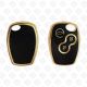 RENAULT REMOTE TPU SHELL 3BUTTONS  -  BLACK GOLD