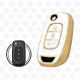RENAULT FLIP TPU SHELL 3BUTTONS  -  WHITE GOLD