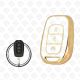 RENAULT REMOTE TPU SHELL 3BUTTONS  -  WHITE GOLD