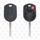 FORD REMOTE HEAD KEY SHELL 4BUTTONS HU101 BLADE - AFTERMARKET