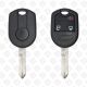 FORD REMOTE HEAD KEY SHELL 3BUTTONS FO38 H75 BLADE - AFTERMARKET