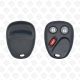 GM REMOTE SHELL 3BUTTONS WITHOUT BATTERY SPACER - AFTERMARKET