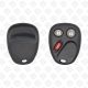 GM REMOTE SHELL 3BUTTONS WITH BATTERY SPACER - AFTERMARKET