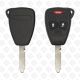 CHRYSLER JEEP DODGE REMOTE HEAD KEY SHELL 2+1BUTTONS SMALL Y159 BLADE - AFTERMARKET