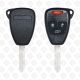 2007-2016 JEEP WRANGLER REMOTE KEY - 4BUTTONS - 315MHZ - AFTERMARKET