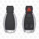 MERCEDES SMART KEY SHELL MODIFY CHROME TO BGA STYLE 3+1BUTTONS - AFTERMARKET