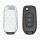 RENAULT REMOTE HEAD FLIP KEY SHELL 3BUTTONS VAC102 BLADE - AFTERMARKET