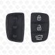 HYUNDAI RUBBER REMOTE 3BUTTONS - AFTERMARKET